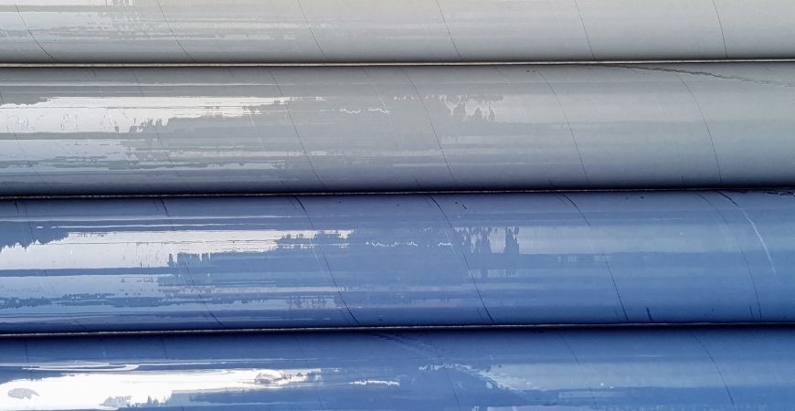 Rouleaux de feuilles de PVC flexibles super transparentes dans différentes teintes
